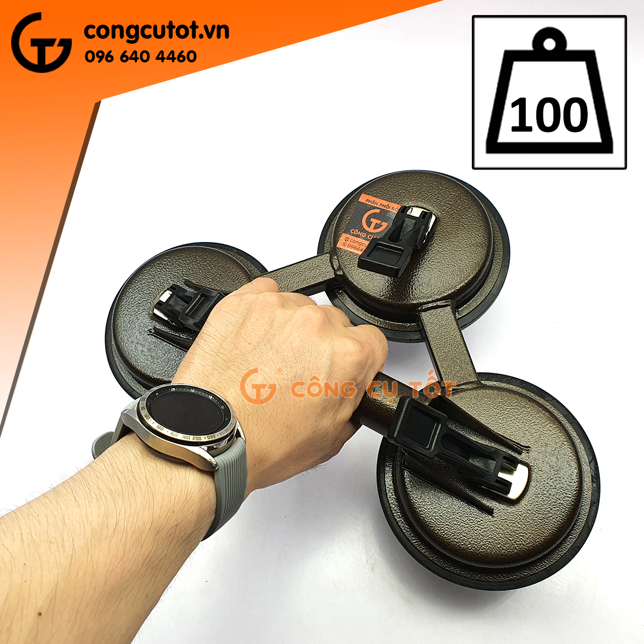 Tay hít kính, hít gạch 3 chấu, 4 chấu