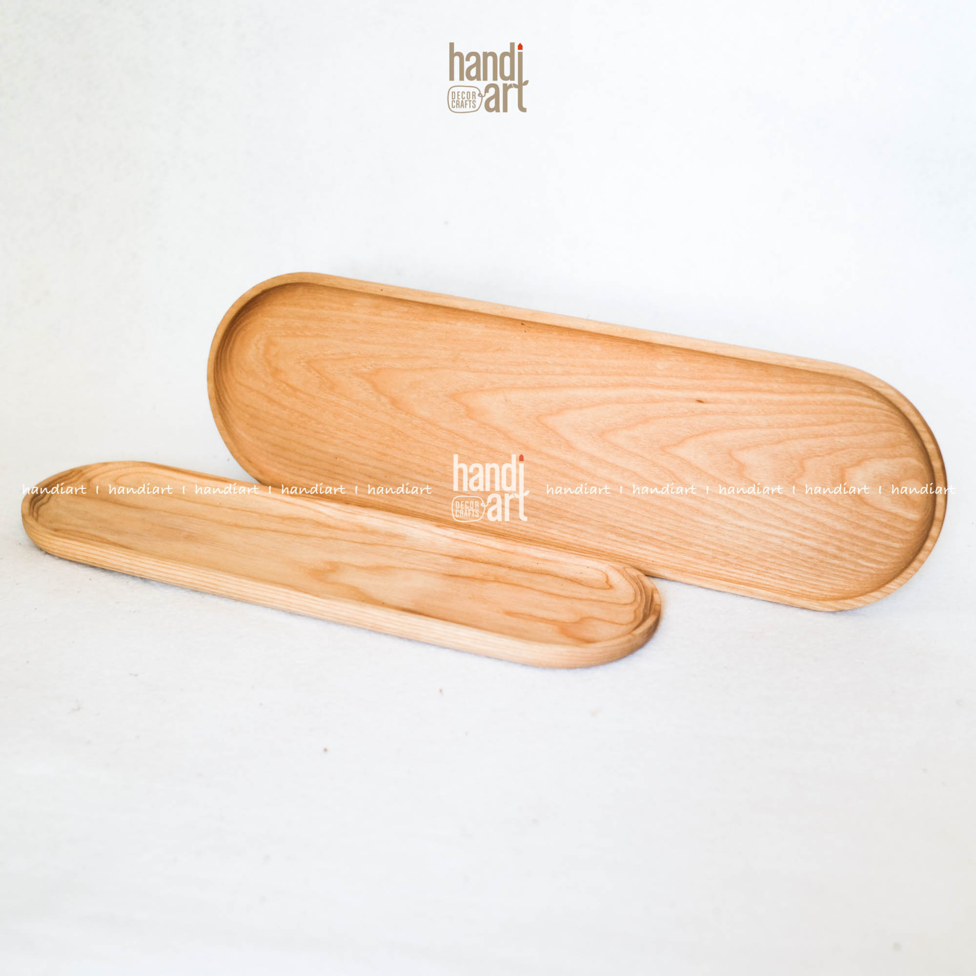 Wooden tray Oval decoration food, tray Oval long