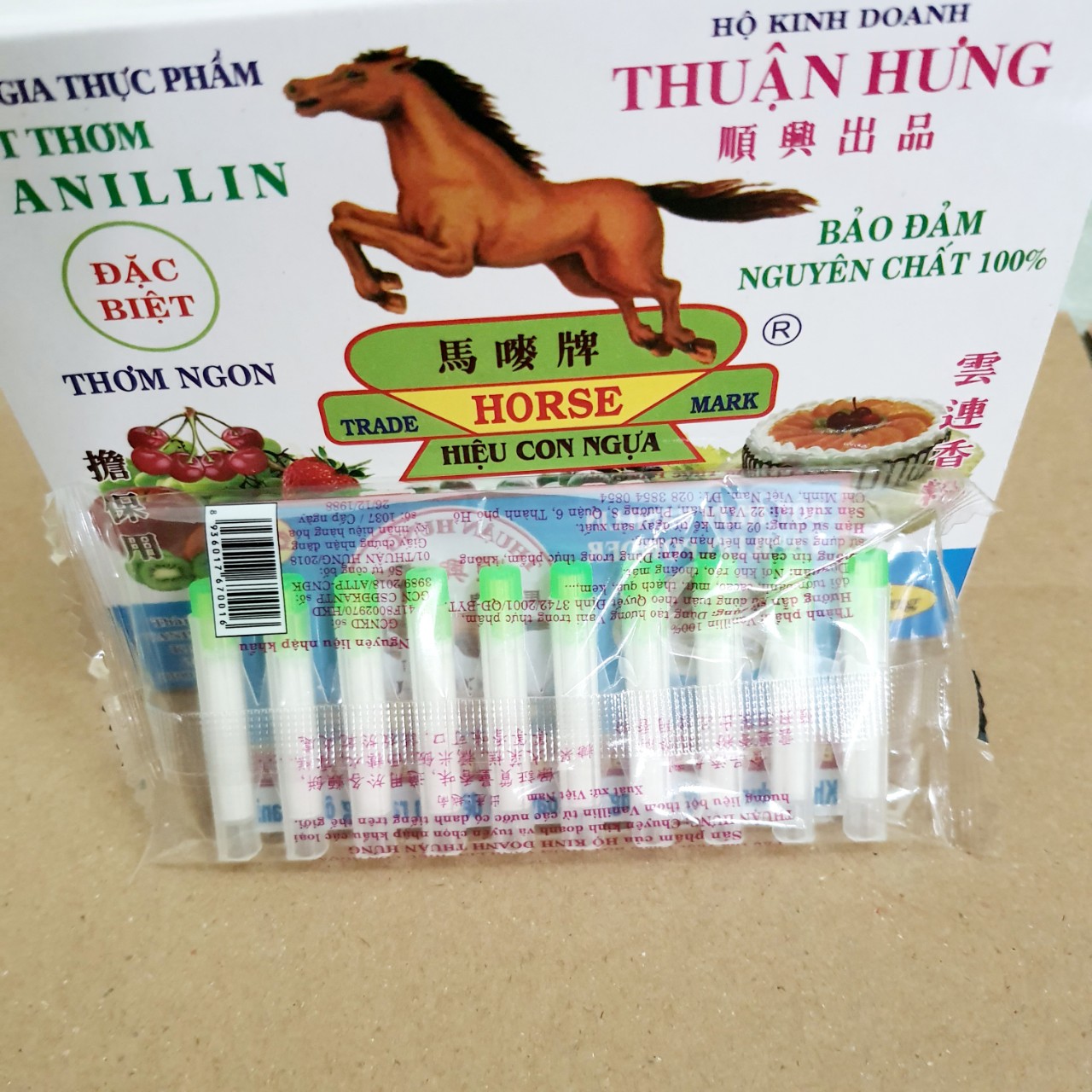 Bột vani/Vanilline ống (vỉ 10 ống)