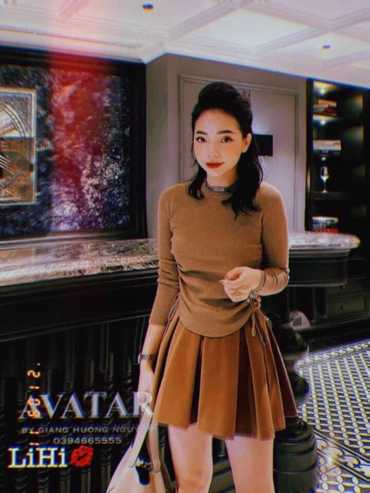 ÁO LEN TẮM RUT EO SANG CHẢNH
