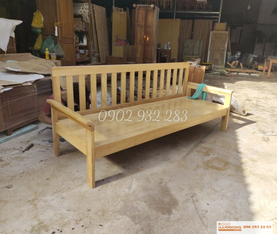 Ghế sofa gỗ sồi 60 x 2m miễn phí lắp đặt giao hàng