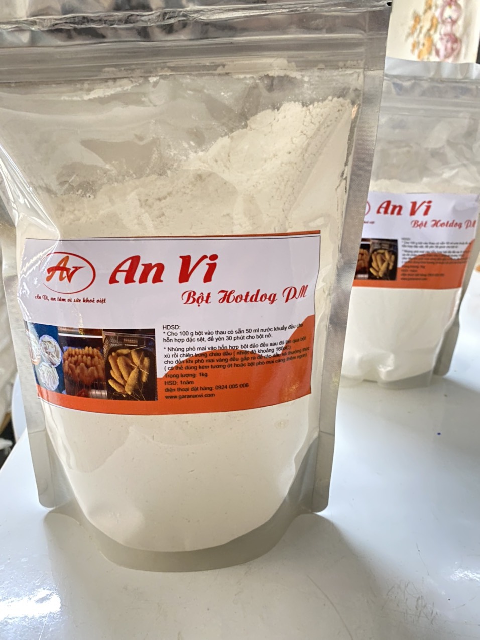 Bột hotdog phô mai que An Vi 1kg
