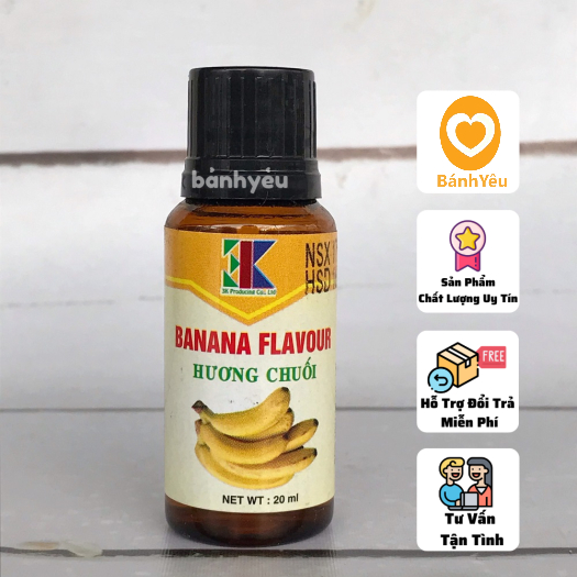 Hương chuối hiệu 3k 20ml