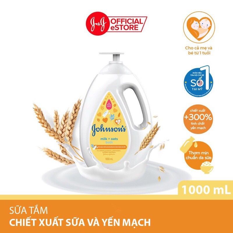 Sữa tắm johnson baby cho bé 1000ml