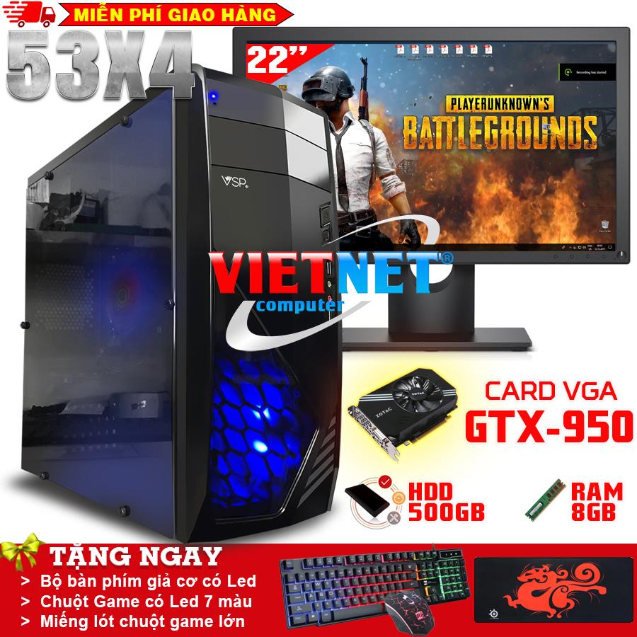 Máy tính chiến game VNgame 53X50 i5 3470 GTX 1050Ti 8GB 500GB + màn hình LCD 22inch