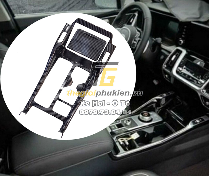 Ốp nội thất vân Carbon Kia Sorento 2021