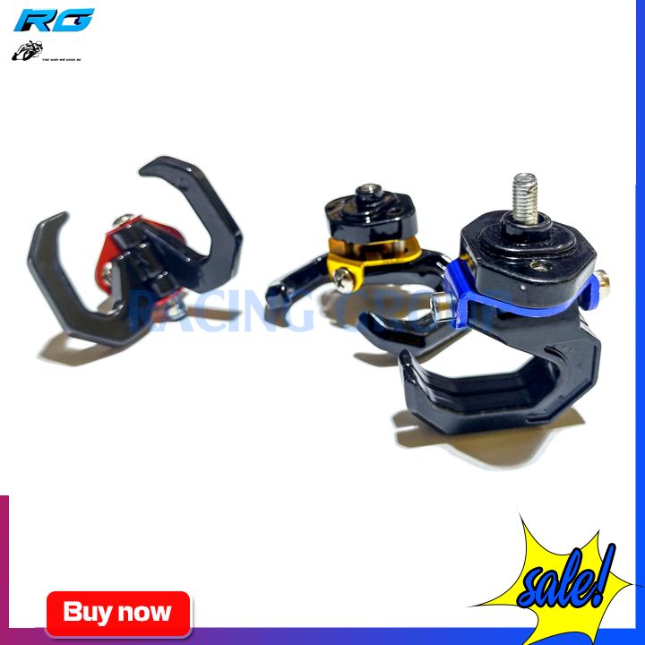 Móc treo đồ xe máy 2 móc xoay 180 độ