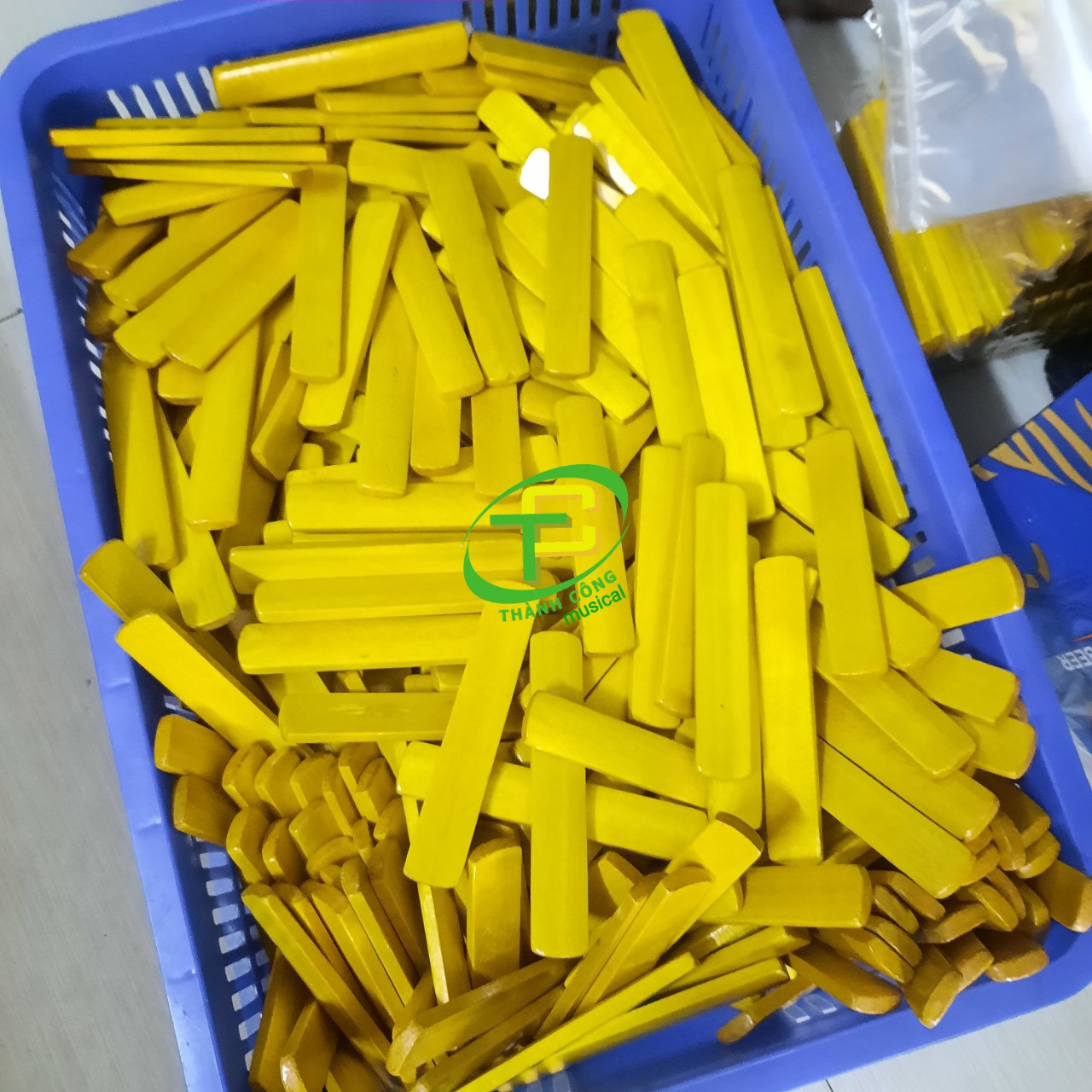 THANH PHÁCH HỌC NHẠC NHIỀU MÀU, THANH PHÁCH GỖ ( CẶP )