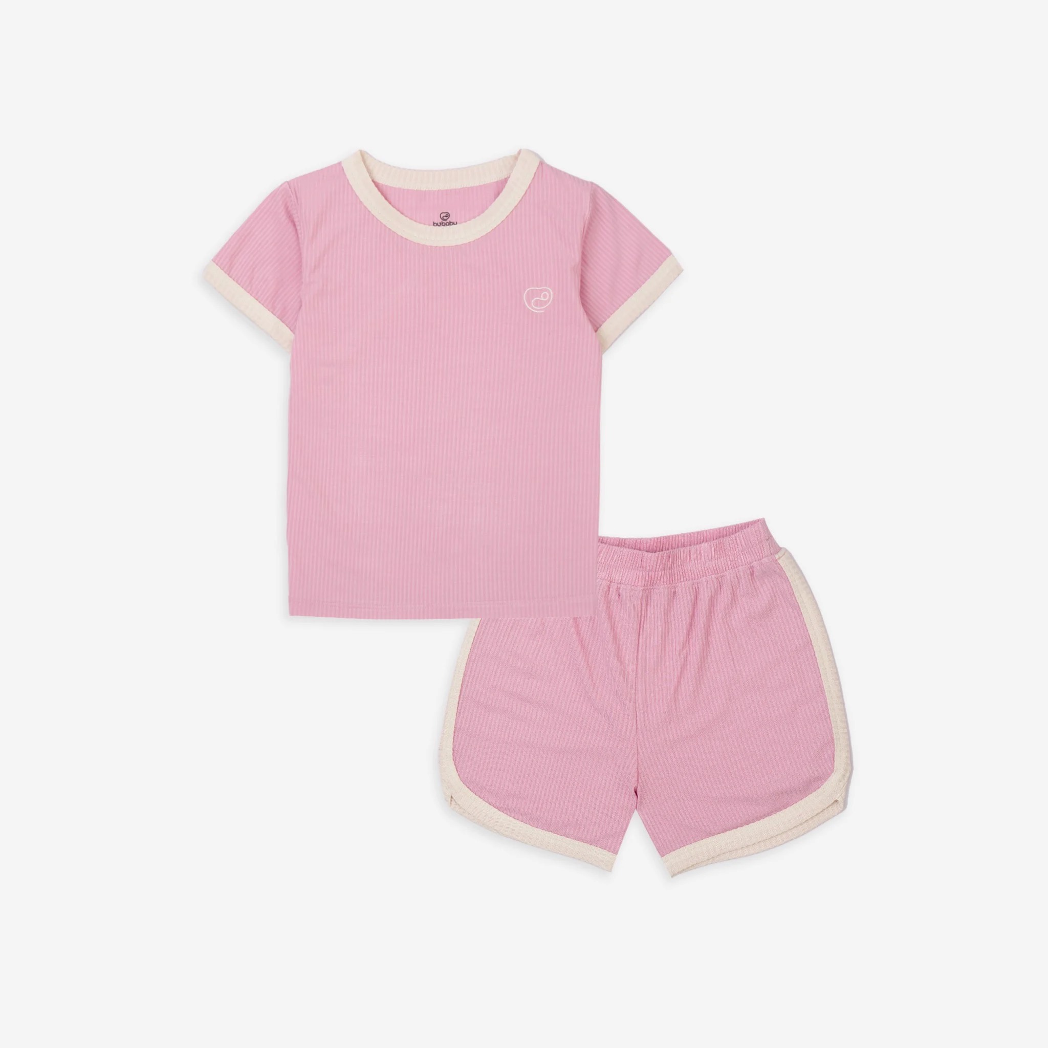 Bộ cộc tay cài vai Bu, Bu baby modal gỗ sồi 6m - 4y