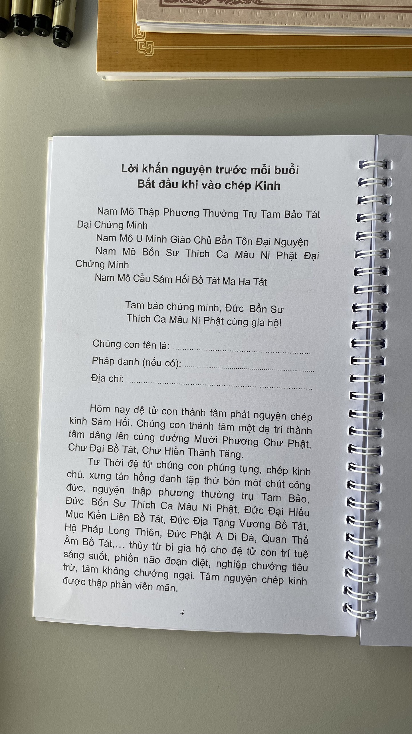 Blank printing pendent notebook-Binh Anes