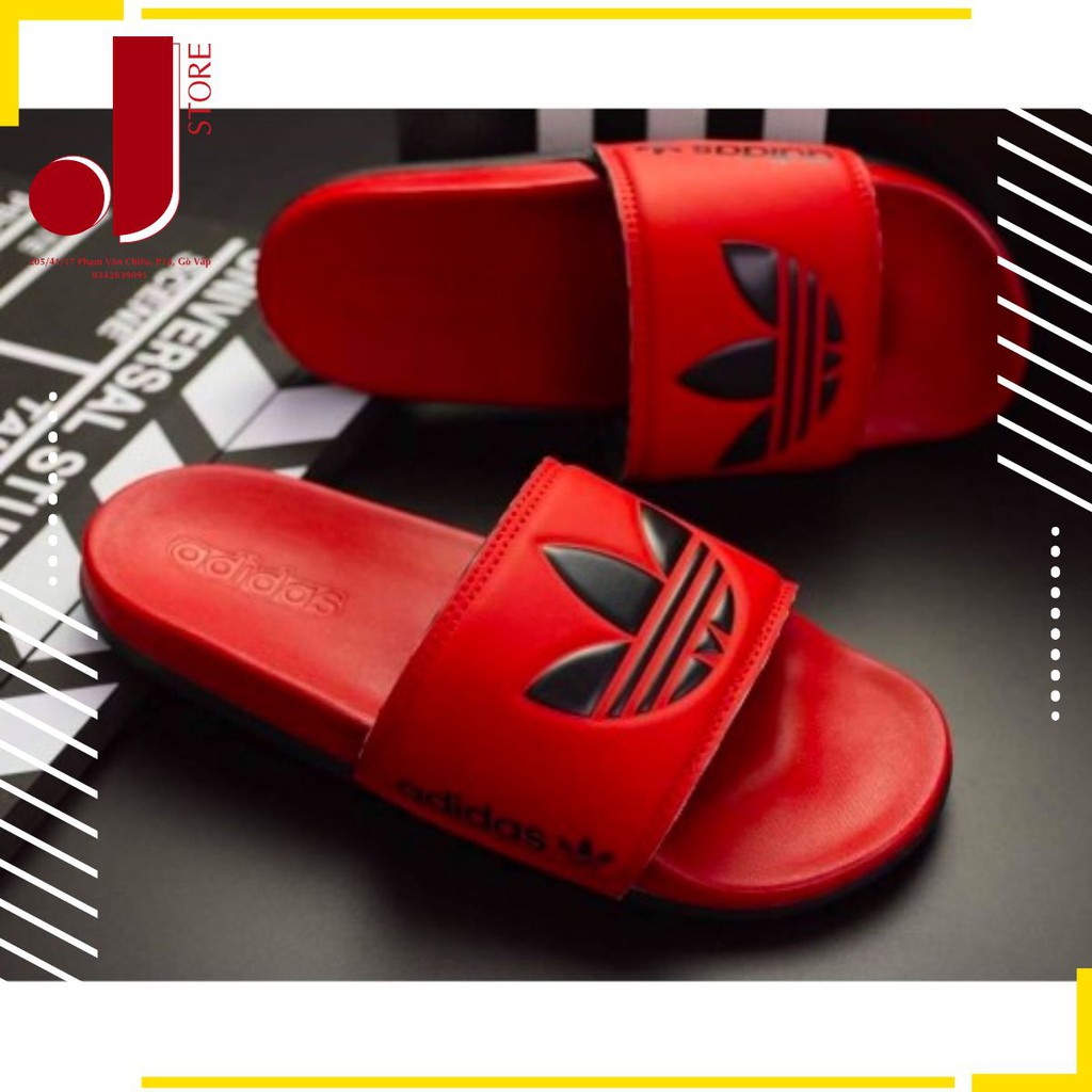 Dép adidas cao cấp cloufoam màu đỏ