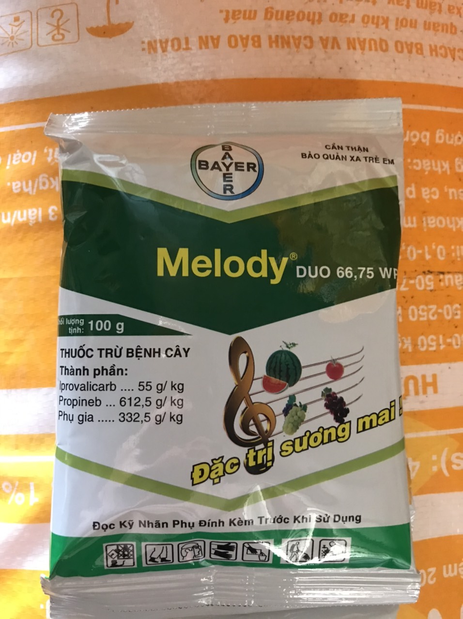 Thuốc trừ bệnh Melody DUO 66.75wp (gói 100gr)