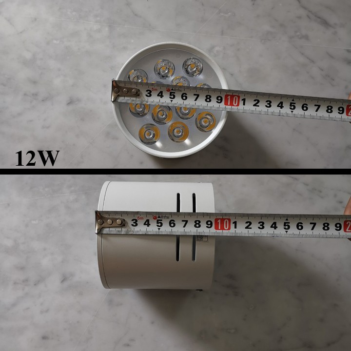 ĐÈN LON MẮT ẾCH 7W-12W. ÁNH SÁNG TRẮNG/VÀNG.