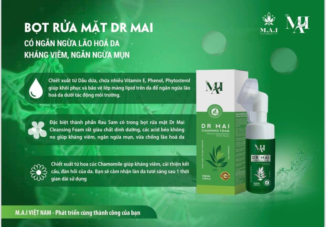 Sữa Rửa Mặt Dr Mai 100MlL tặng toner Dr Mai