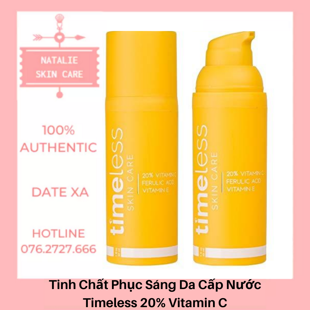 Tinh Chất Cấp Nước Sáng Da TIMELESS 20% Vitamin C + E (30ml)