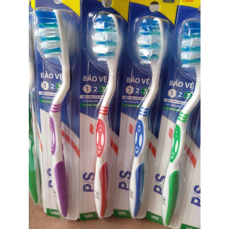 Vỉ 12 cây bàn chải đánh răng p/s bảo vệ 123