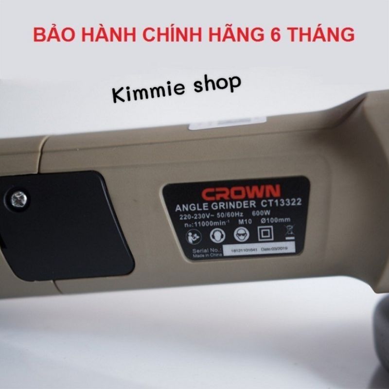 [HCM]Máy mài góc CROWN CT13322 ( công suất 600W)