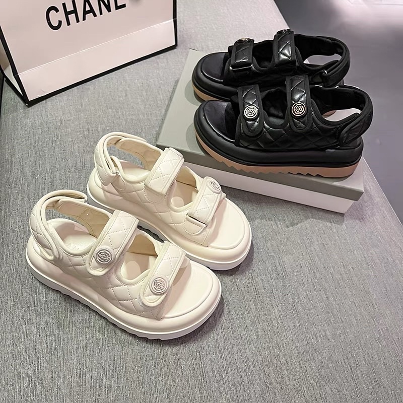 Dép nữ , dép sandal 2 quai trám cá tính