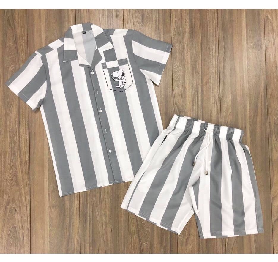 Tay dài đen sọc trắng (form dài rộng) - Xưởng may Nam Long
