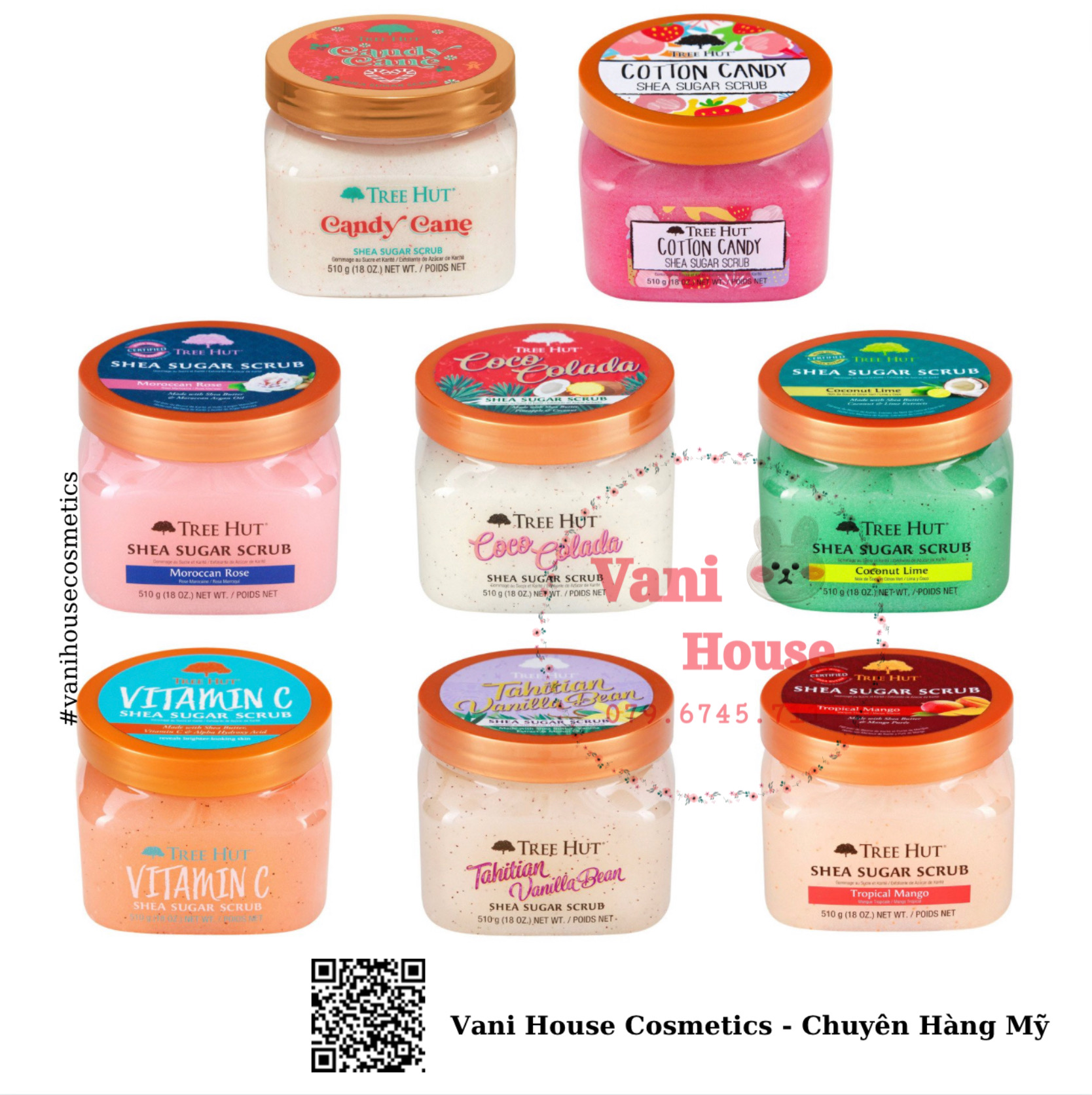 [Chính Hãng] Tẩy Tế Bào Chết Cơ Thể Tree Hut Shea Sugar Scrub 510g