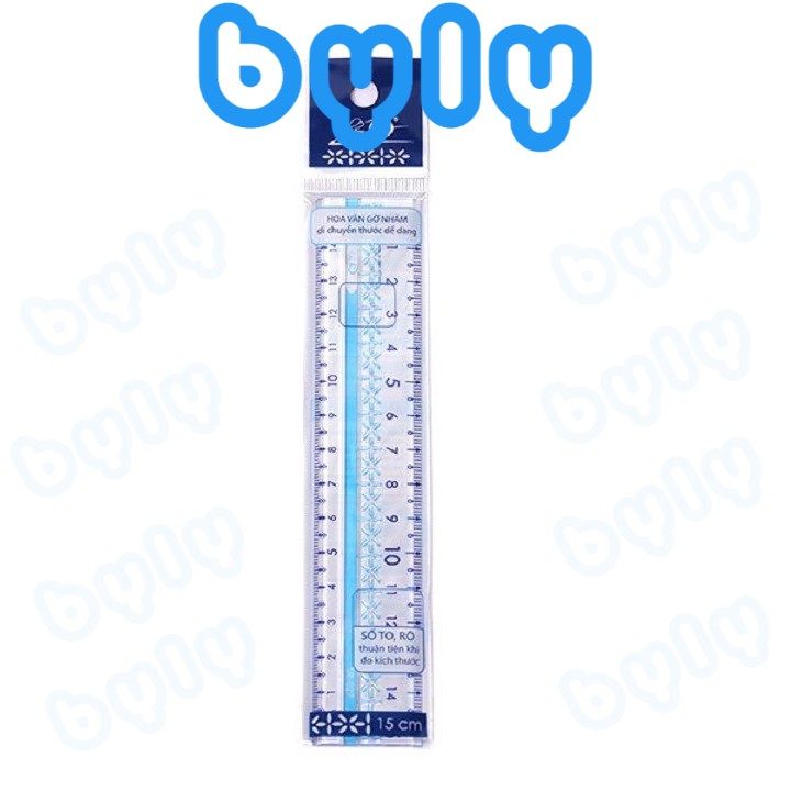 Thước kẻ 15cm cứng thiên long điểm 10 tp-sr027