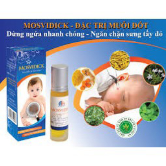 Mosvidick lăn trị mụn nhọt, muỗi đốt, viêm da