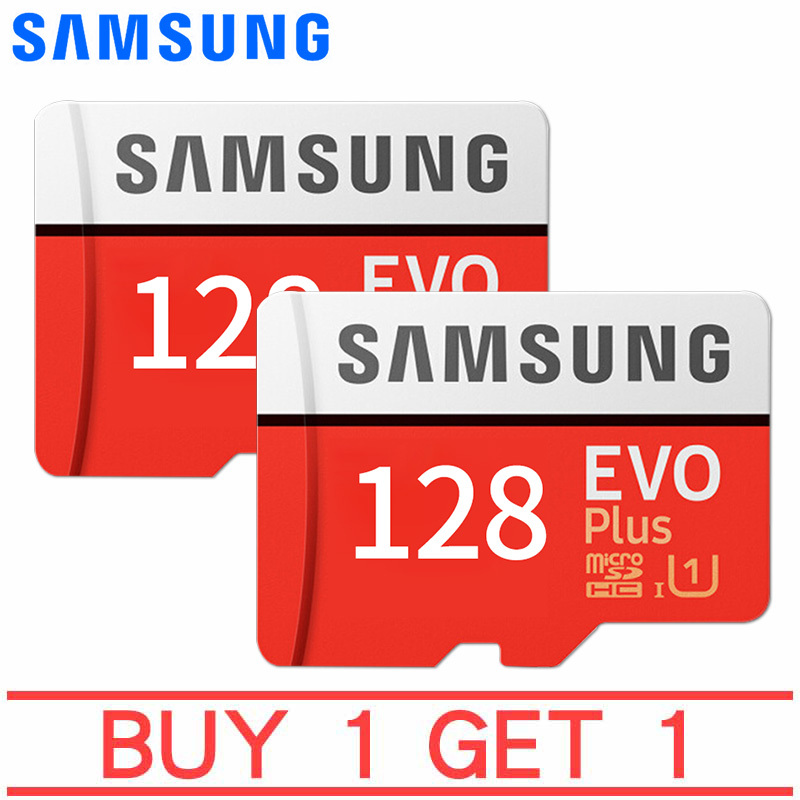 Thẻ nhớ MicroSDXC Samsung EVO Plus 128GB U3 4K-R100MB With Adapter Mua 1 tặng 1