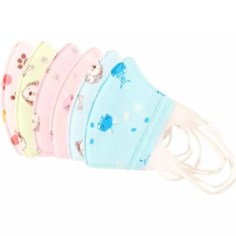 Set 5 khẩu trang 3 lớp kháng khuẩn cho bé