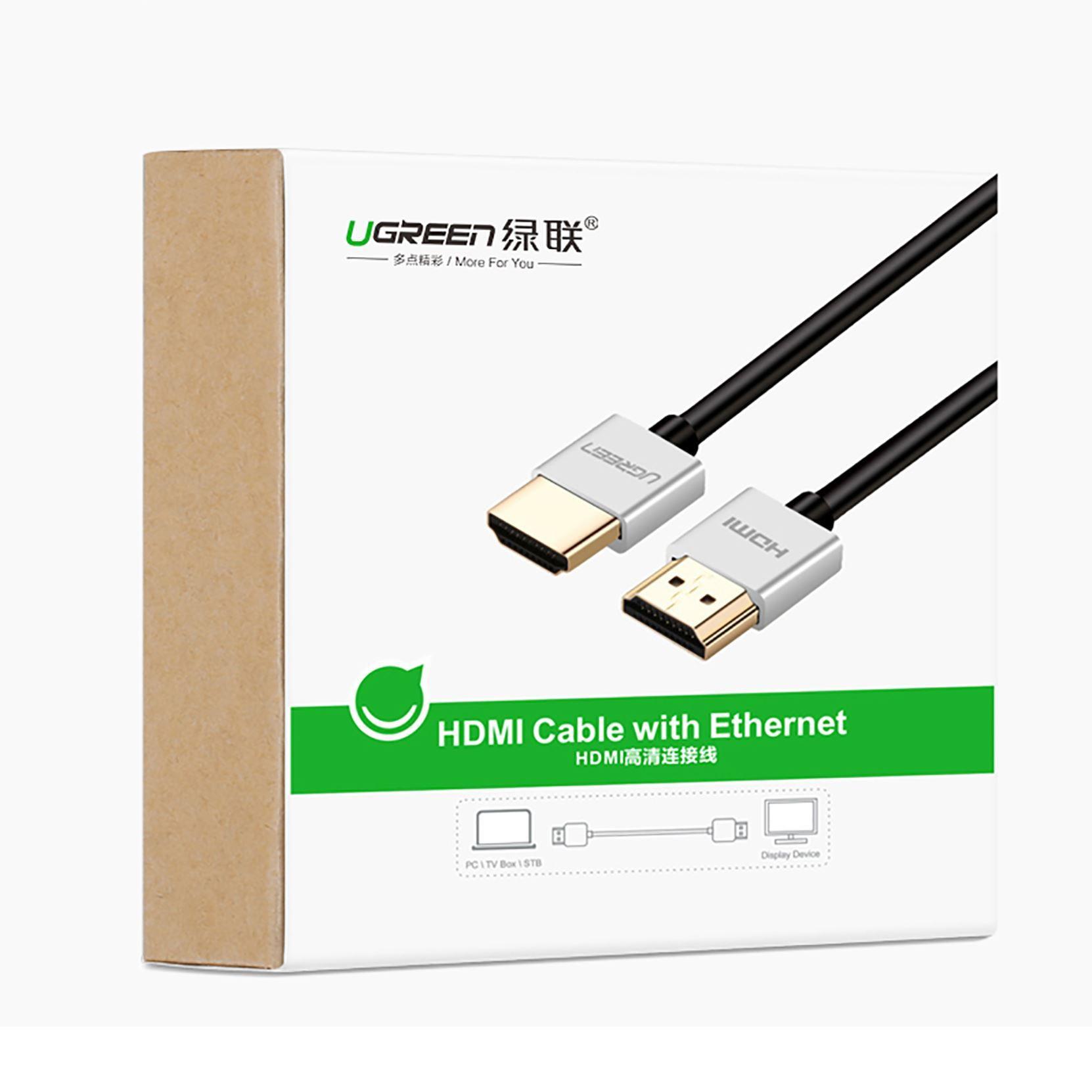 Dây cáp HDMI 2.0 dài 5m Ugreen 50304 hỗ trợ 4K