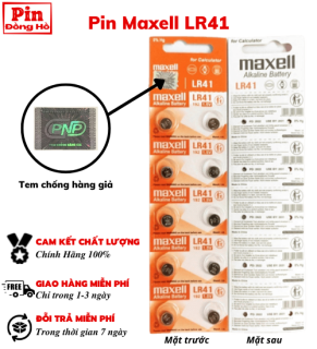 HCM Pin Maxell LR41 1 vỉ 10 viên pin maxell pin lr41 pin 41 thumbnail