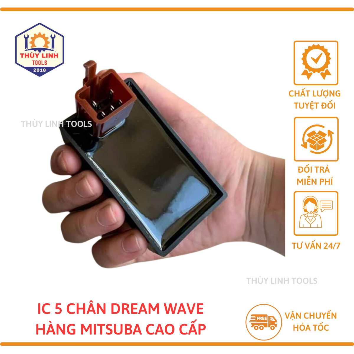 IC 5 chân dành cho xe máy Dream/Wave hàng Mitsuba Thùy Linh Tools