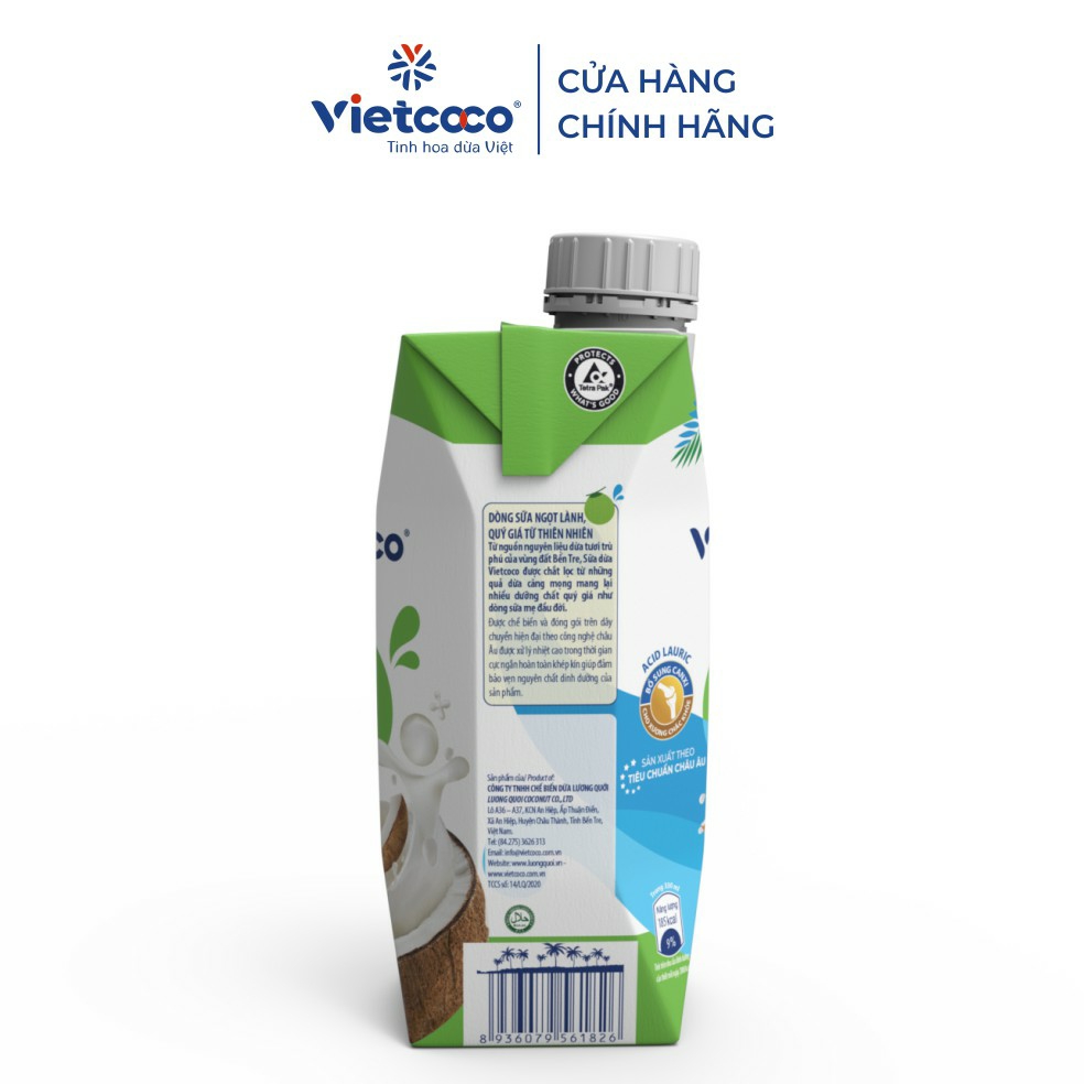 Sữa Dừa Nguyên Chất UHT Vietcoco 330ml