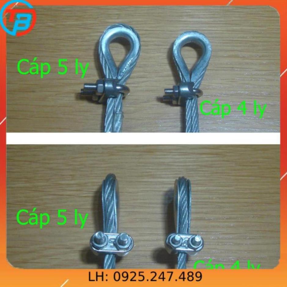 bẹnlót cáp, bẹn cáp (bằng sắt hoặc inox 304) CÁP THÉP Thái Bình Vina