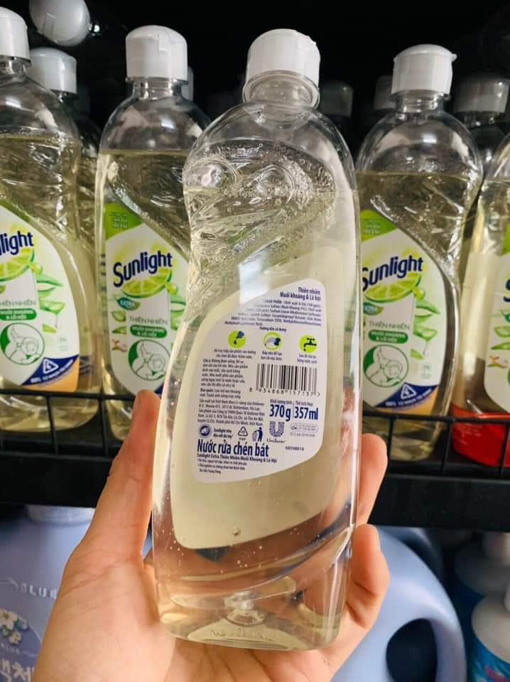 [HCM]Nước Rửa Chén Sunlight hương chanh chai 370ml