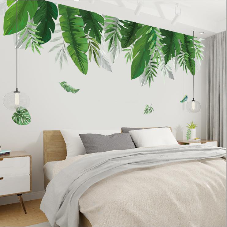 [HCM]Decal Dán Tường Giàn Lá Cây 3D - Decal Amyshop