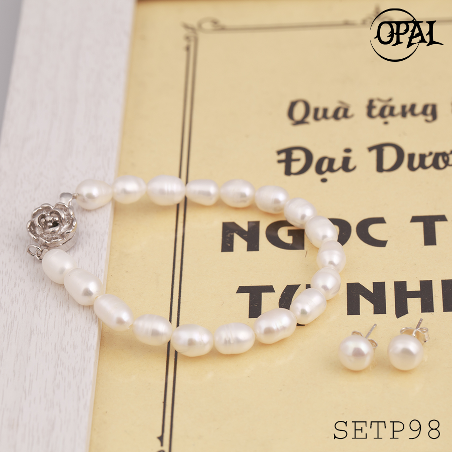 SETP98-Bộ trang sức ngọc trai OPAL
