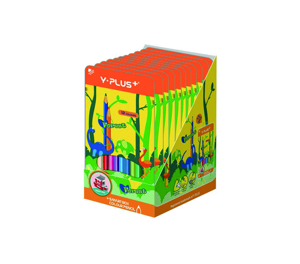 Bút chì màu forest 12 màu hộp thiếc yplus - pc1709