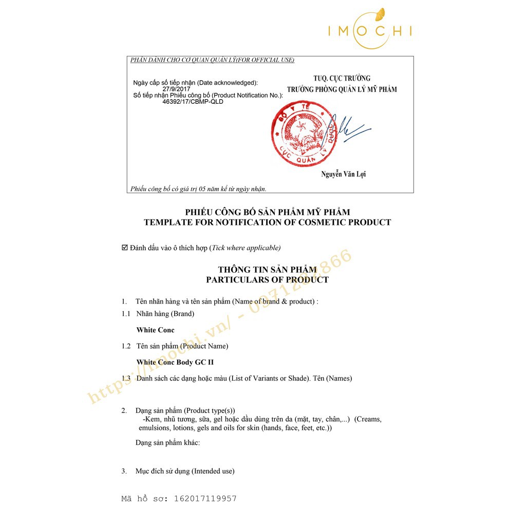 Tẩy da chết [Sạch 100%- Hàng AUTH] tẩy tế bào chết White Conc