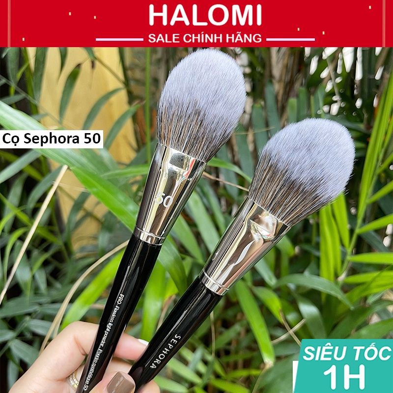 Cọ phấn phủ Sephora 50 lông mềm chuyên dùng cho makeup chuyên nghiệp HALOMI