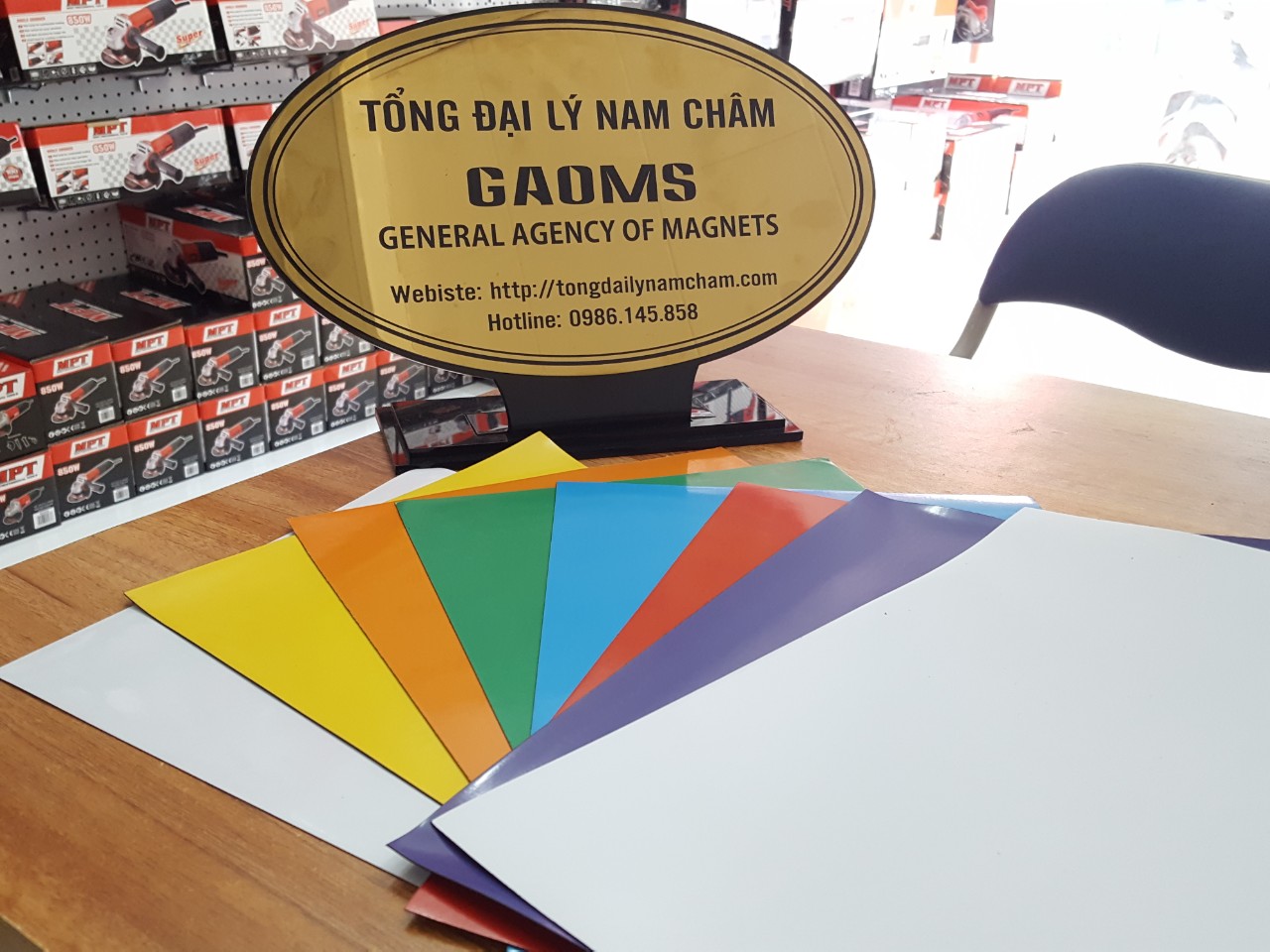 Tấm nam châm dẻo A4 các màu ( giá 1 tấm )