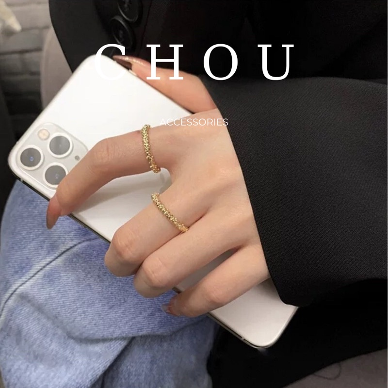 Nhẫn Trơn Basic Lấp Lánh | CHOU ACCESSORIES |