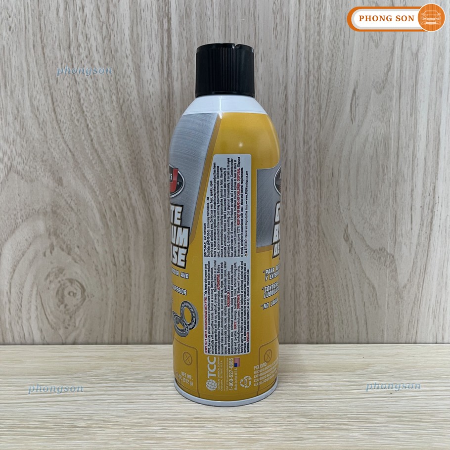 Chai xịt mỡ bôi trơn đa dụng Johnsen White Lithium Grease (mỡ bò nước Johnsen)