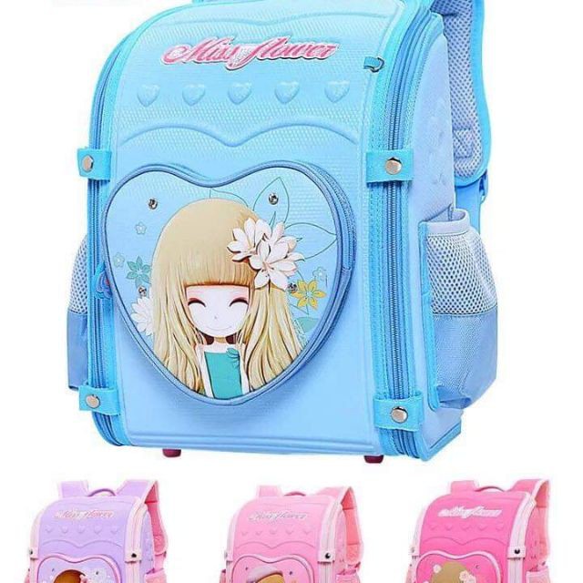 Cặp đựng sách vở chống gù cho bé gái hình công chúa, Balo đi học siêu nhẹ chống thấm nước cao cấp, Cap dung sach vo chong gu cho be gai hinh cong chua, Balo di hoc sieu nhe chong tham nuoc cao cap