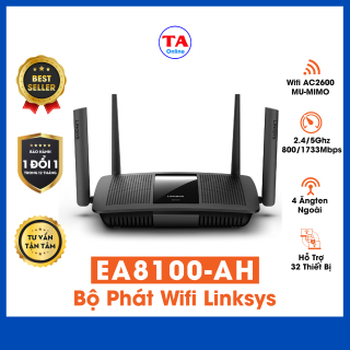 Router WiFi Linksys EA8100-AH - Băng tần kép chuẩn AC Wave2 MU-MIMO 4x4 thumbnail
