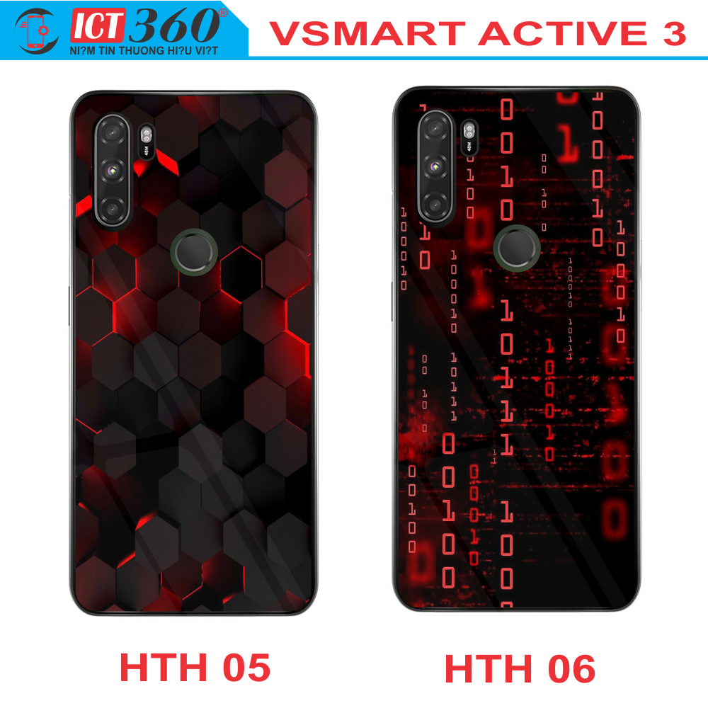 Ốp Lưng Kính VSMART ACTIVE 3 - in Theo Yêu Cầu ( Nhiều Hình)