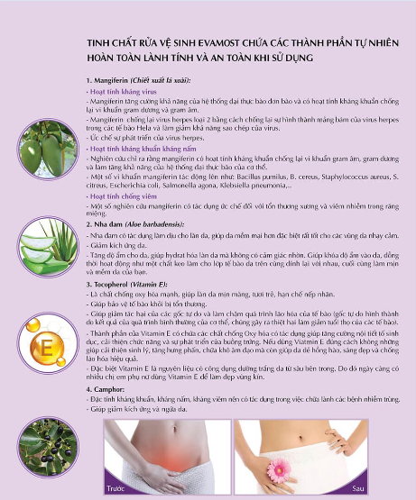 Dung dịch vệ sinh Evamost- tinh chất rửa vệ sinh Evamost- Moomery