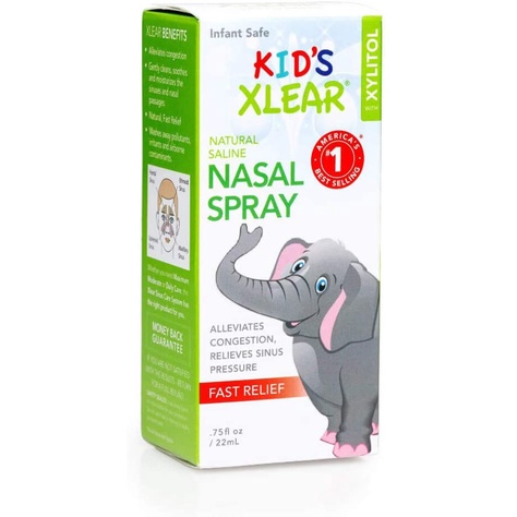 [Hàng Mỹ] XỊT MŨI XLEAR GIÚP THÔNG MŨI CHO BÉ - 22ML