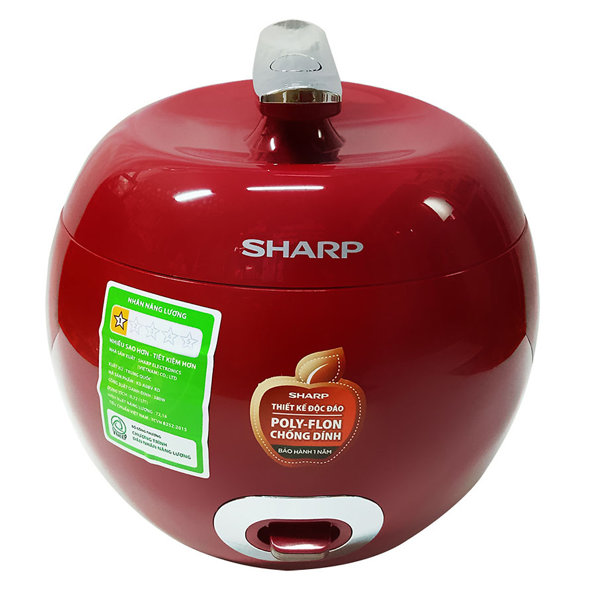 Nồi Cơm Điện Sharp KS-A08V-R (0.72 lít) - Bảo hành chính hãng