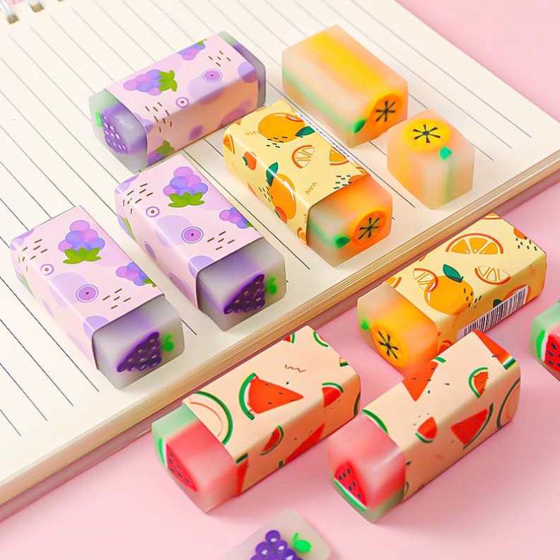 Pencil eraser, gum eraser pencil 2B/4B cute shape