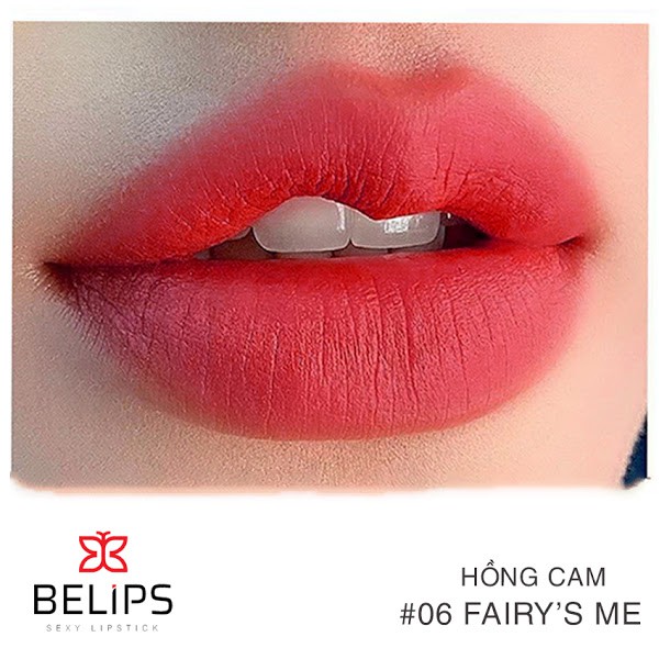 Son Thỏi Màu Hồng Cam Fairy's Me - Son Lì Belips Sexy Lipstick 3,7G - NEDEVI Chính Hãng